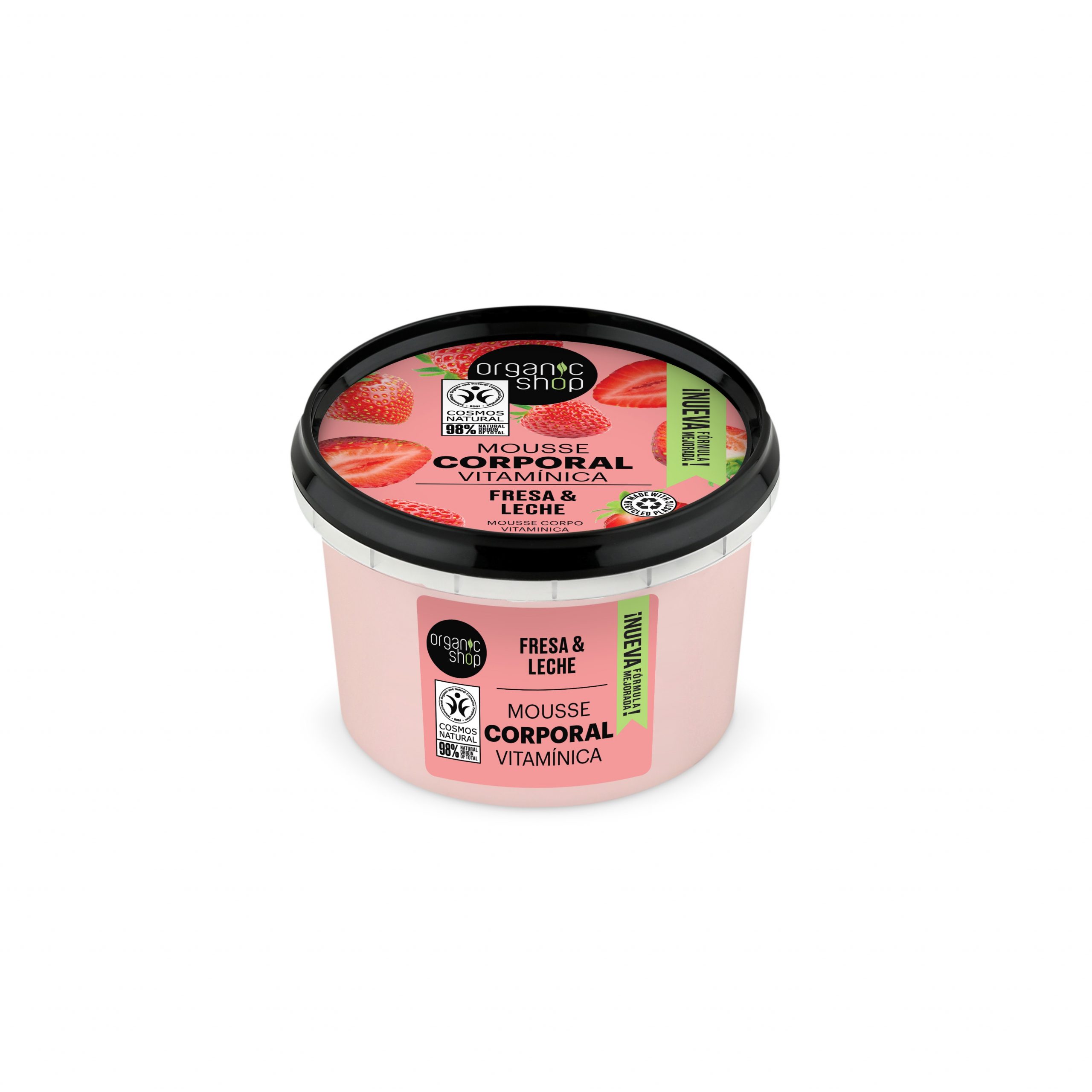 ORGANIC SHOP - Crema corporal Yogur de Fresa 250ml 2