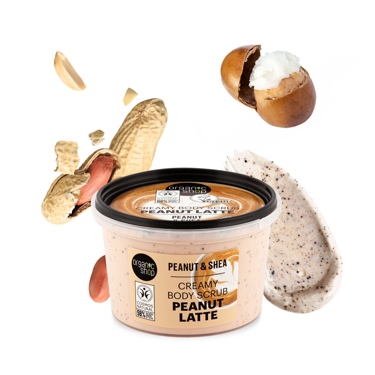 EXFOLIANTE CORPORAL CREMOSO LATTE DE CACAHUETE - 250ml 1 EXFOLIANTE CORPORAL CREMOSO LATTE DE CACAHUETE - 250ml