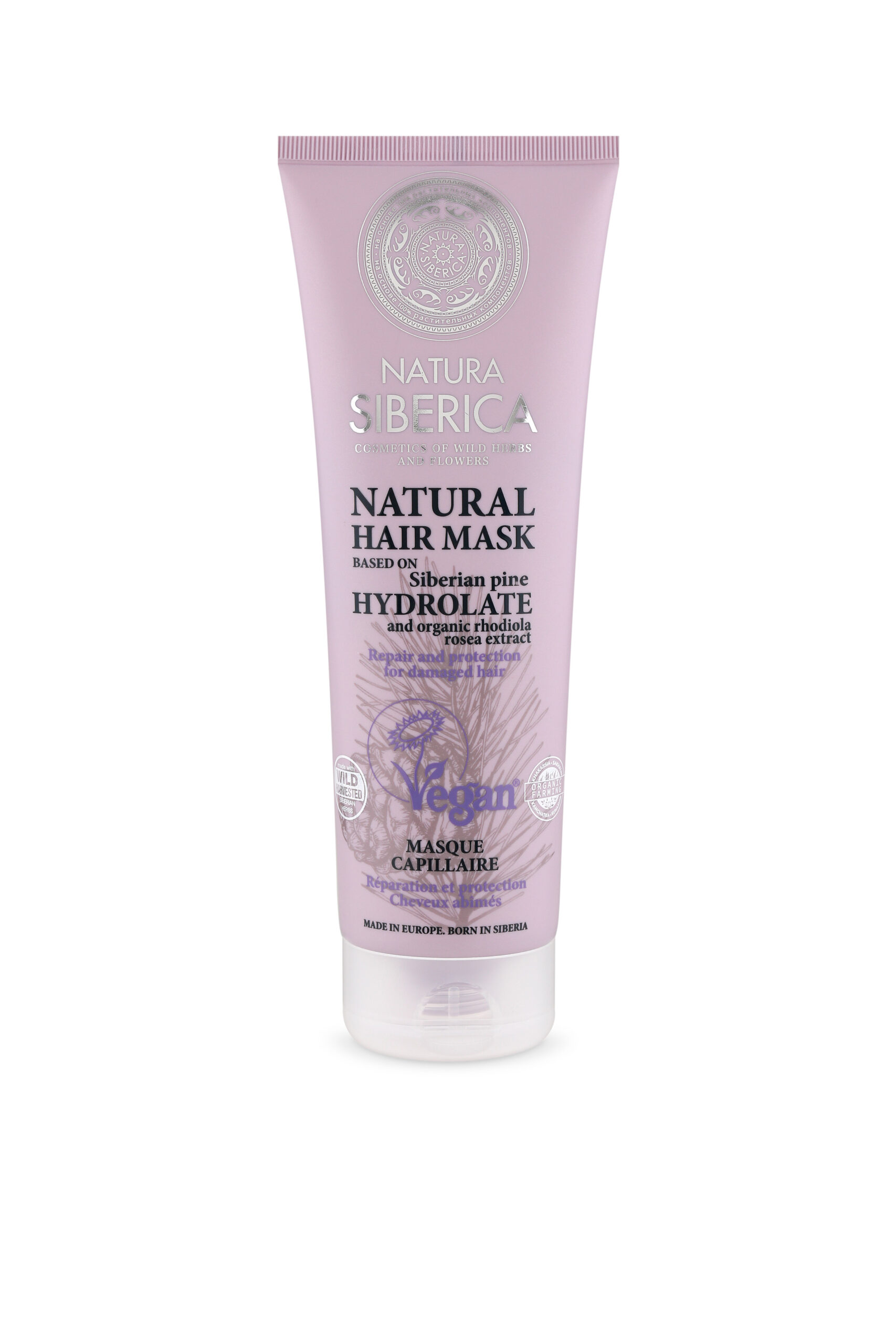 Mascarilla capilar natural. Protección y reparación. Para cabello dañado. - 200 ml