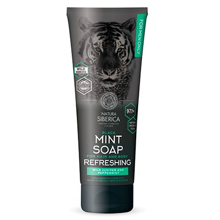 Jabón de menta negra