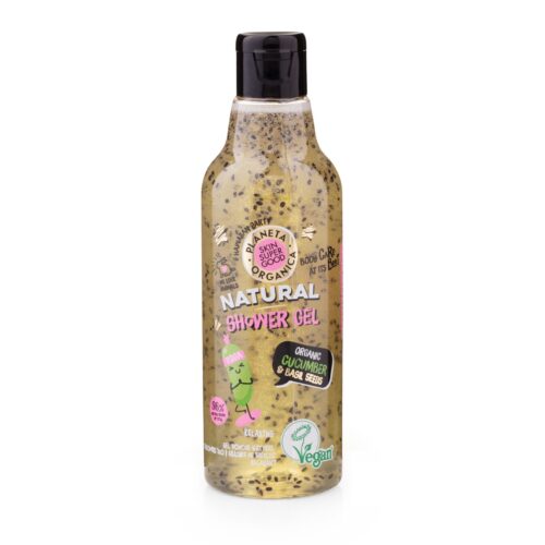 GEL DE DUCHA NATURAL DE PEPINO ORGÁNICO Y SEMILLAS DE 
ALBAHACA - 250ml