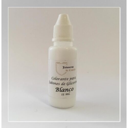 Colorante Líquido Blanco. Especial Jabones Base de Glicerina