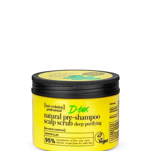 D-TOX - EXFOLIANTE DE CUERO CABELLUDO PRECHAMPÚ DE ARCILLA BLANCA
