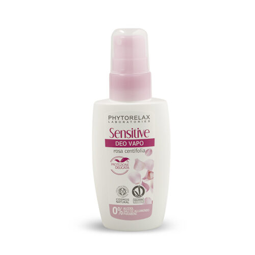 DESODORANTE NATURAL SENSITIVE EN SPRAY CON ROSA CENTIFOLIA, 75ml