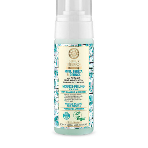 MOUSSE-PEELING PARA CABELLO GRASO - FRESCOR Y DTOX Menta, abedul y retinol