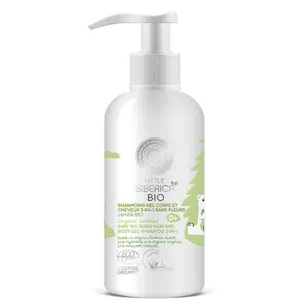 LITTLE SIBERICA  - GEL Y CHAMPÚ PARA BEBÉS «SIN LÁGRIMAS» PARA CABELLO Y CUERPO 2 EN 1, 250 ml