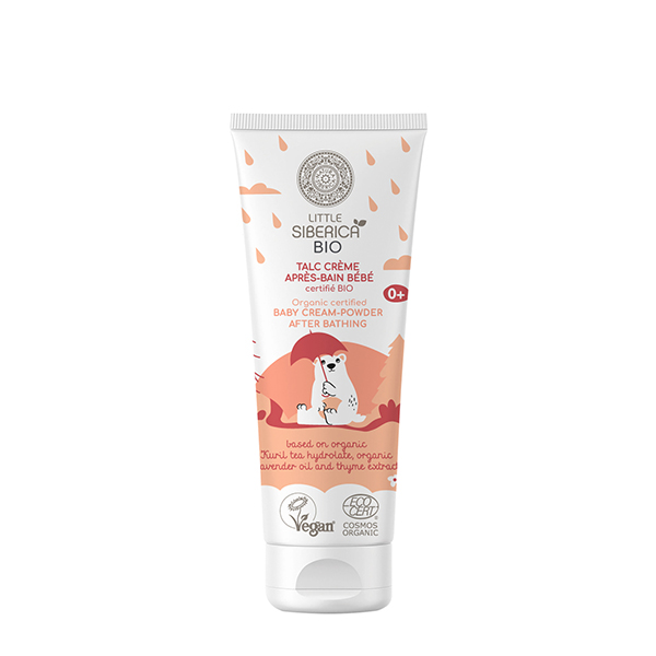 LITTLE SIBERICA  - CREMA CON EFECTO TALCO PARA DESPUÉS DEL BAÑO, 75 ml