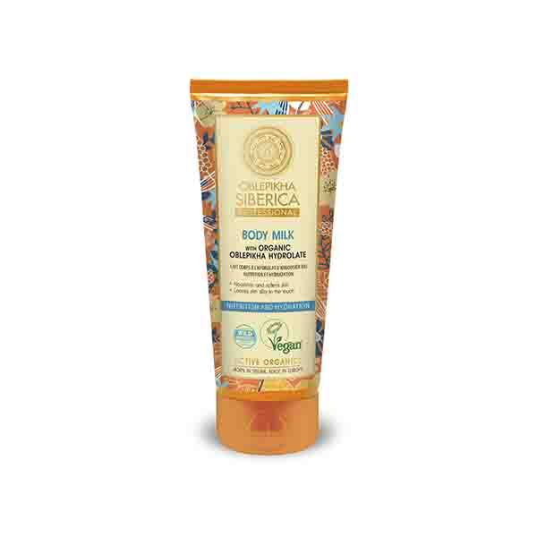 Leche corporal con hidrolato de espino amarillo orgánico, Nutrición e Hidratación - 200 ml