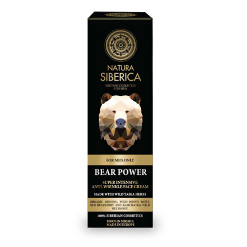 Crema facial intensiva antiarrugas, El poder del oso - 50 ml