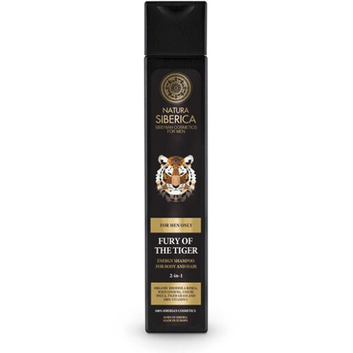 LA FURIA DEL TIGRE - CHAMPÚ ENERGIZANTE PARA CUERPO Y CABELLO 2 EN 1 - 250 ml.