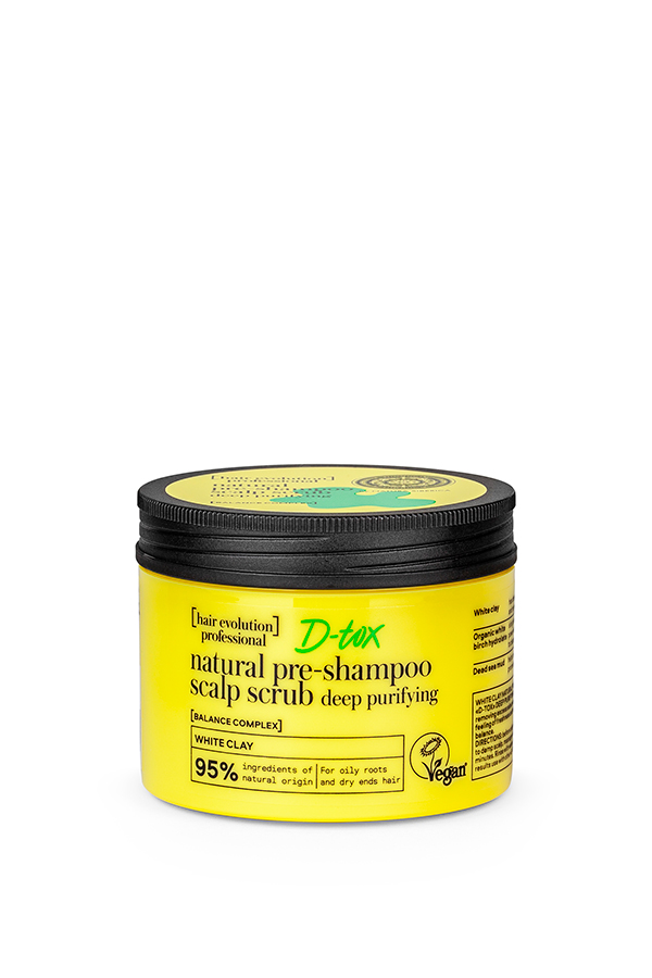 D-TOX - EXFOLIANTE DE CUERO CABELLUDO PRECHAMPÚ DE ARCILLA BLANCA