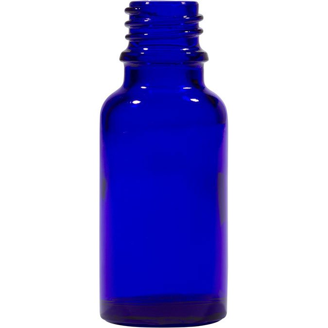 FRASCO VIDRIO AZUL DIN18 - 30 ml