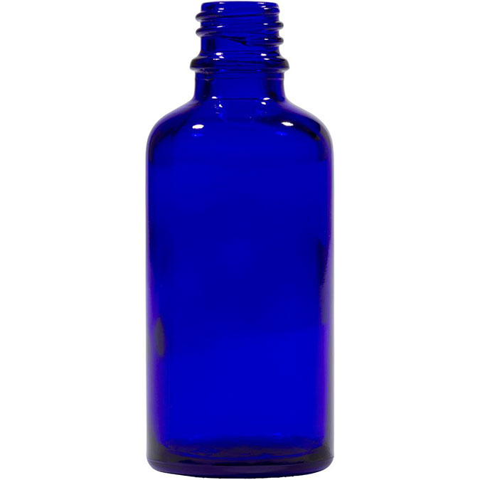 FRASCO VIDRIO AZUL DIN18 CUELLO ESTRECHO - 100 ml