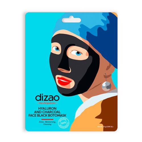 Mascarilla facial detoxificante - Hyaluronic and Charcoal face Black botomask