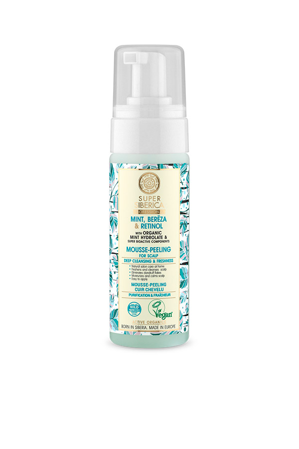 MOUSSE-PEELING PARA CABELLO GRASO - FRESCOR Y DTOX Menta, abedul y retinol