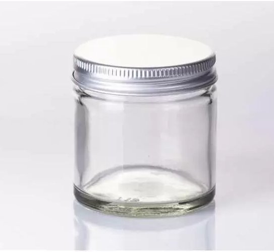 Tarro de Cristal con tapa de Aluminio 30ml