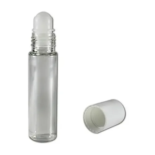 Rollon transparente tapon blanco 10ml