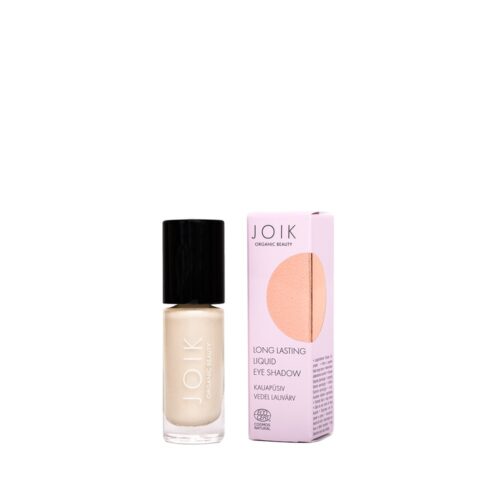 Sombra líquida natural JOI Pearl con pigmentos minerales, maquillaje duradero vegano y certificado COSMOS