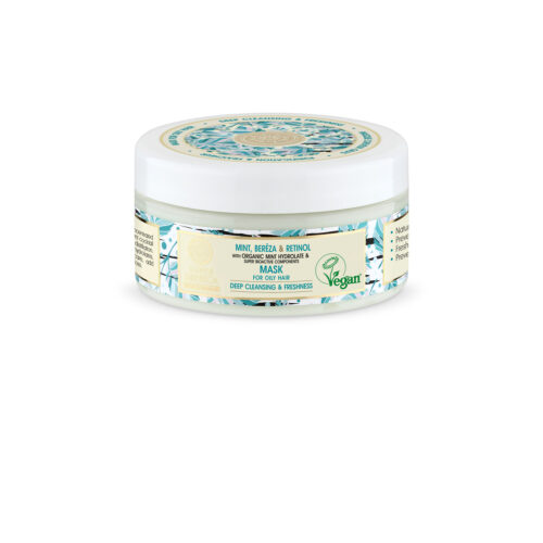 MASCARILLA CAPILAR PROFESIONAL MENTA, ABEDUL Y RETINOL, PARA CABELLO GRASO, 300ML