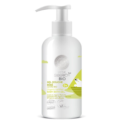 Gel de baño orgánico bebé Natura Siberica 250ml - limpiador suave hidratante para piel delicada