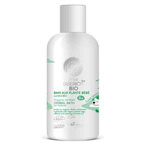 Baño de hierbas orgánico para bebés Natura Siberica 250ml, fórmula calmante natural