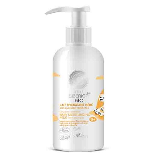 Leche hidratante orgánica Natura Siberica 250ml para bebés con vitamina C y minerales naturales