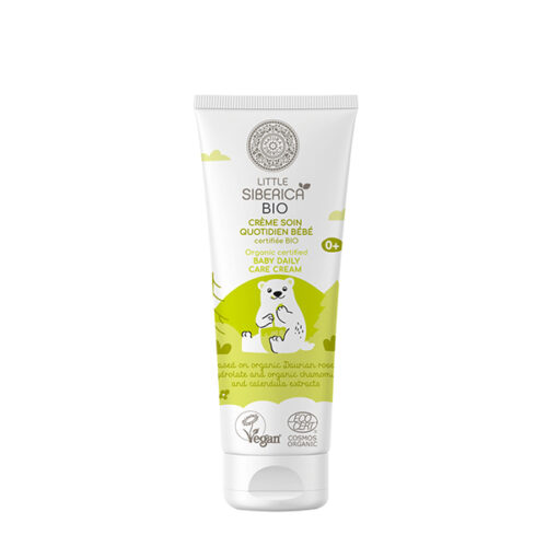 Crema cuidado diario bebé orgánica 75ml hidratante suave para piel sensible