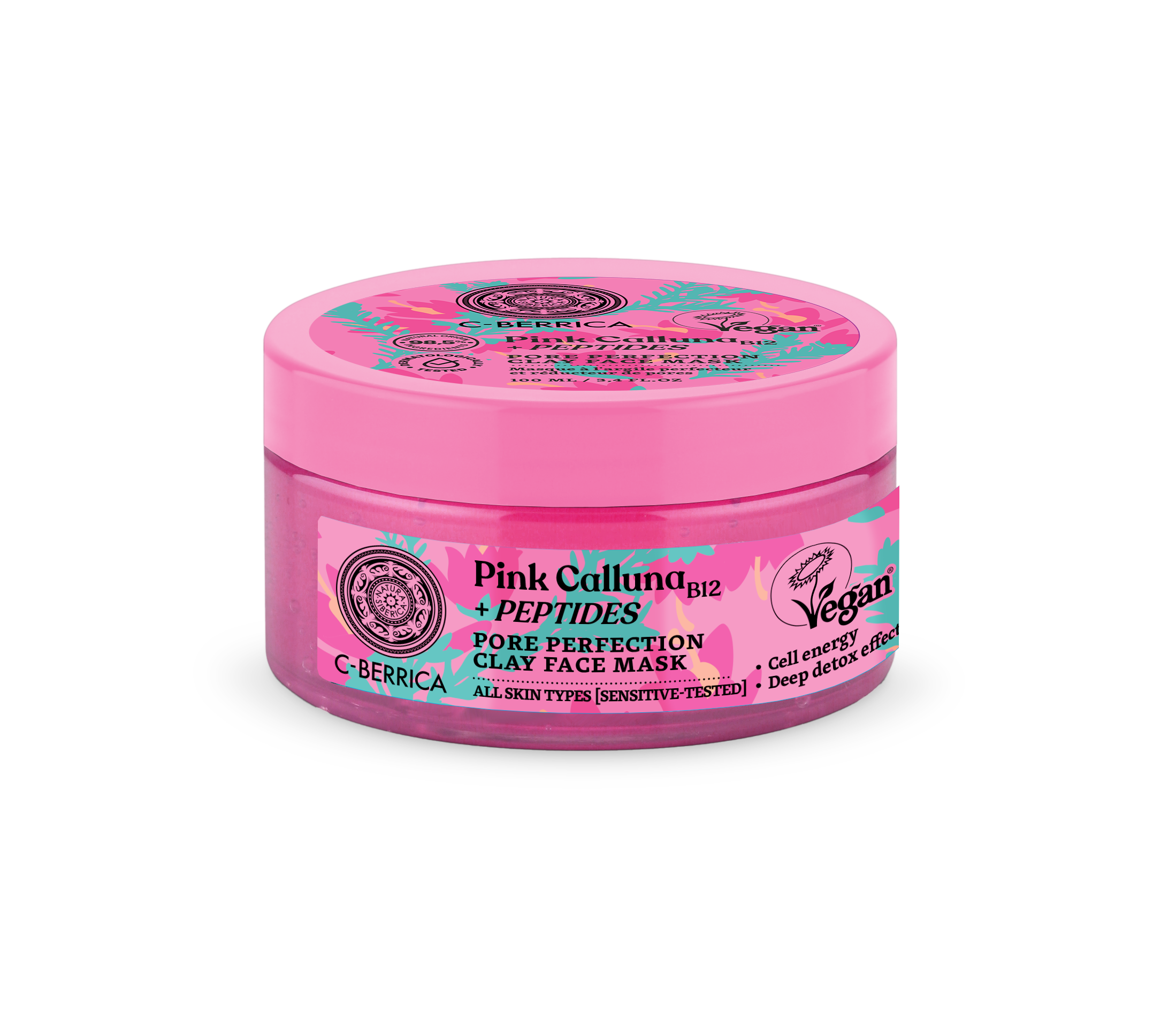 Mascarilla Facial de Arcilla Rosa  para Poros Dilatados