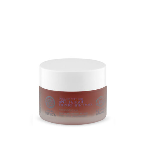Mascarilla para contorno de ojos antifatiga Natura Siberica orgánica 50ml efecto parche para piel sensible