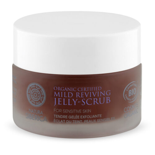 SUAVE GELATINA EXFOLIANTE REVITALIZANTE CERTIFICADA ORGÁNICA PARA PIEL SENSIBLE, 50 ML