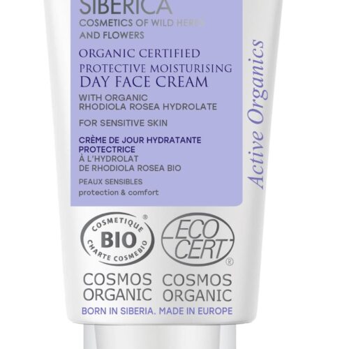 CREMA DE DÍA FACIAL HIDRATANTE Y PROTECTORA CERTIFICADA ORGÁNICA PARA PIEL SENSIBLE, 50 ML