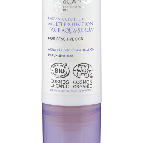 AQUA-SÉRUM FACIAL MULTIPROTECCIÓN CERTIFICADO ORGÁNICO PARA PIEL SENSIBLE, 15 ML