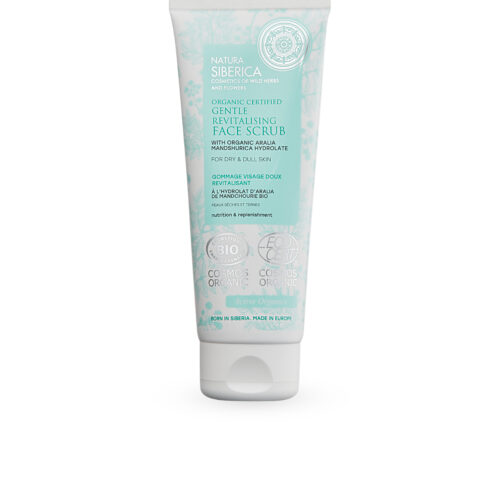 SUAVE EXFOLIANTE FACIAL REVITALIZANTE PARA PIEL SECA Y APAGADA CERTIFICADO ORGÁNICO , 100 ML