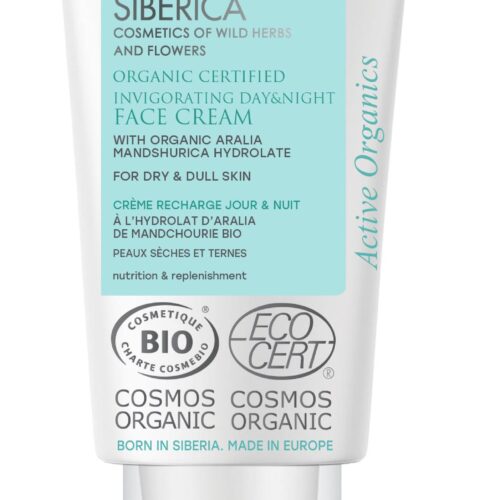 CREMA DE DÍA Y NOCHE FACIAL VIGORIZANTE  PARA PIEL SECA Y APAGADA CERTIFICADA ORGÁNICA , 50 ML