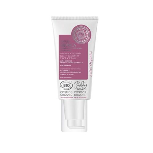 CREMA FACIAL RECUPERACIÓN NOCTURNA ANTIENVEJECIMIENTO CERTIFICADA ORGÁNICA, 50 ML