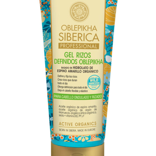 GEL RIZOS DEFINIDOS OBLEPIKHA PARA CABELLOS ONDULADOS Y RIZADOS, 200 ml