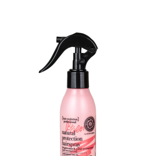 Spray capilar protector natural Natura Siberica de 115 ml para proteger color cabello teñido y brillo intenso