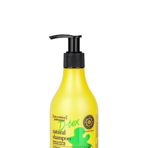 CHAMPU NATURAL DE ARCILLA BLANCA <<Detox>> LIMPIEZA PROFUNDA, 245 ML