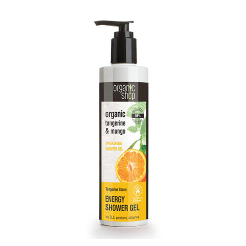 GEL DE DUCHA ENERGIZANTE Y REVITALIZANTE MANDARINA Y MANGO, 280 ml