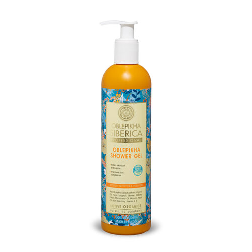 GEL DE DUCHA CON HIDROLATO DE ESPINO AMARILLO ORGÁNICO, NUTRICIÓN E HIDRATACIÓN, 400 ML