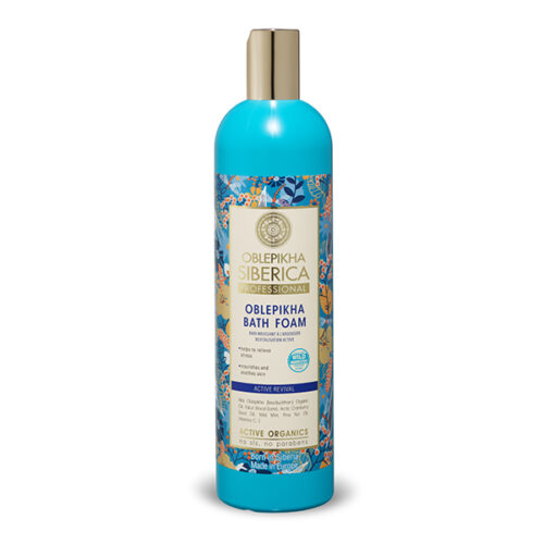 ESPUMA DE BAÑO CON HIDROLATO DE ESPINO AMARILLO ORGÁNICO,  FRESCOR ENERGIZANTE, 550 ML