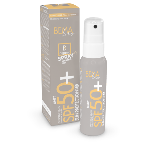 Spray protector solar bebés SPF50+ Bema Cosmetici 100ml protección UVA UVB