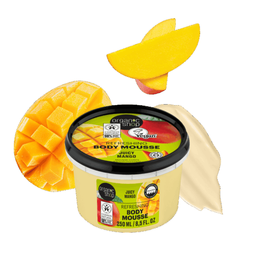 Mousse corporal Juicy Mango de Organic Shop en envase de 280 ml