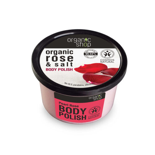 Exfoliante corporal rosa y sal Organic Shop 250 ml
