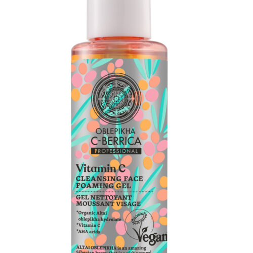 Gel limpiador facial espumoso C-Berrica Natura Siberica 145 ml