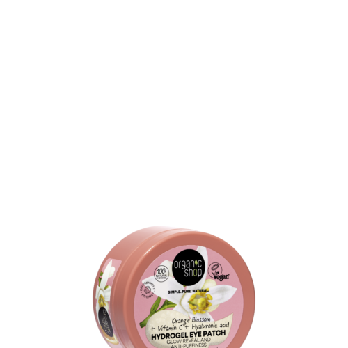 Parches contorno de ojos Organic Shop de hidrogel iluminadores y antihinchazón, 60 unidades
