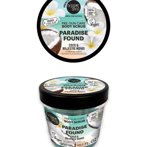Exfoliante corporal pre-sol Organic Shop Paradise Found 300 ml
