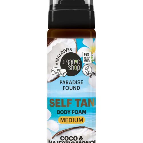 Espuma autobronceadora Organic Shop tono medio 160 ml