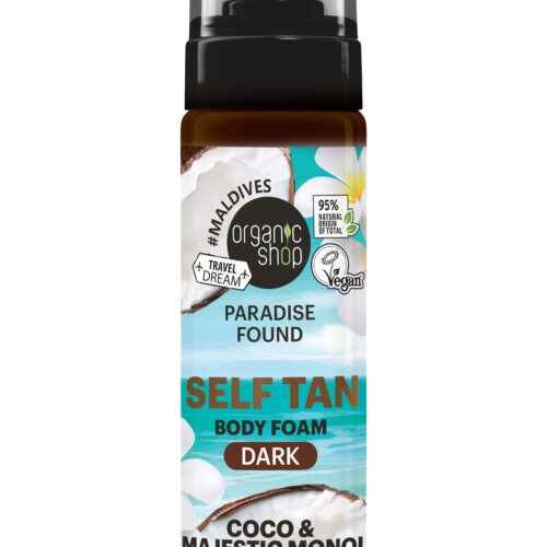 Espuma autobronceadora Organic Shop tono oscuro 160 ml