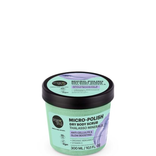 Exfoliante corporal anticelulítico Organic Shop 300 ml con sal mineral y vitamina C